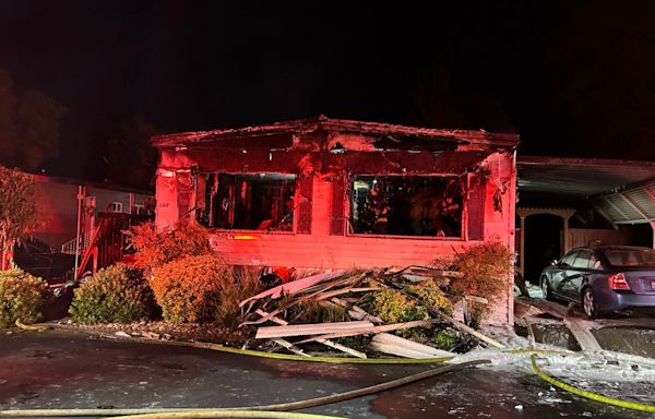 One dead in Pleasanton overnight mobile home fire