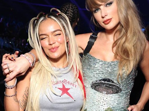 VIDEO: Karol G pone a bailar merengue a Taylor Swift