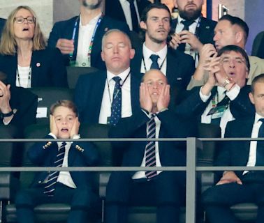 Prince George and Prince William Wore Matching Ties—And Matching Looks of Terror—During the Nail Biter Euro Cup Final