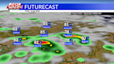 Scattered thunderstorms each of next three days