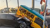 彰化娃娃車遭BMW衝撞！11童輕重傷 工廠員工急衝出救人