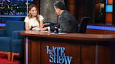 Olivia Wilde Dismisses ‘Spitgate’ and Other ‘Don’t Worry Darling’ Drama With Stephen Colbert (Video)