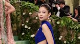 Blackpink’s Jennie Looks Sensational in a Fluid Cobalt Minidress at the 2024 Met Gala