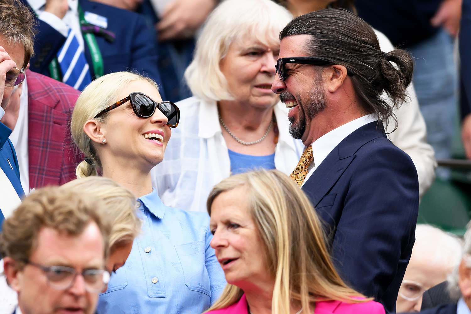 Dave Grohl and Jordyn Blum Smiled at Wimbledon Outing 2 Months Before Rocker's Secret Baby News