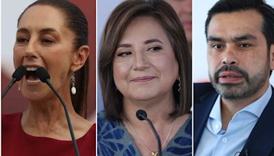 Claudia Sheinbaum, Xóchitl Gálvez y Álvarez Máynez, ¿quiénes son los candidatos a la presidencia? | El Universal