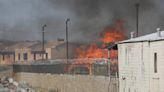 Firefighters battle large recycling plant fire in South El Paso