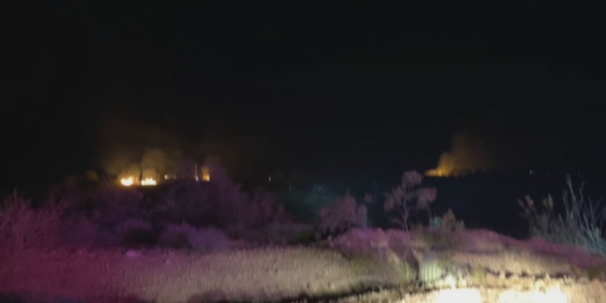 Crews fight Painted Fire burning northwest of Phoenix