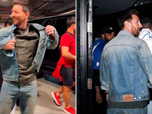 Total denim: los detalles del look Prada que eligió Lionel Messi para el juego de la NBA