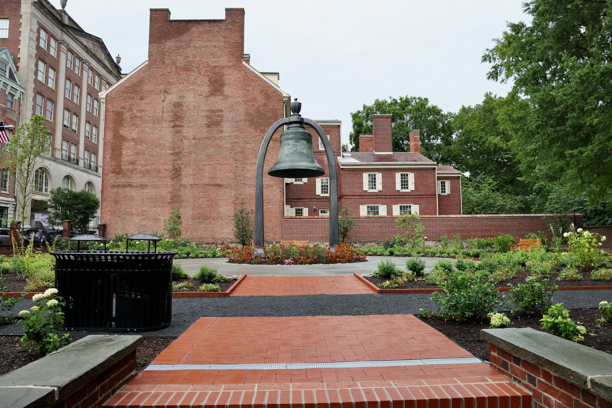 Benjamin Rush garden re-opens with a gift from the late Queen Elizabeth II