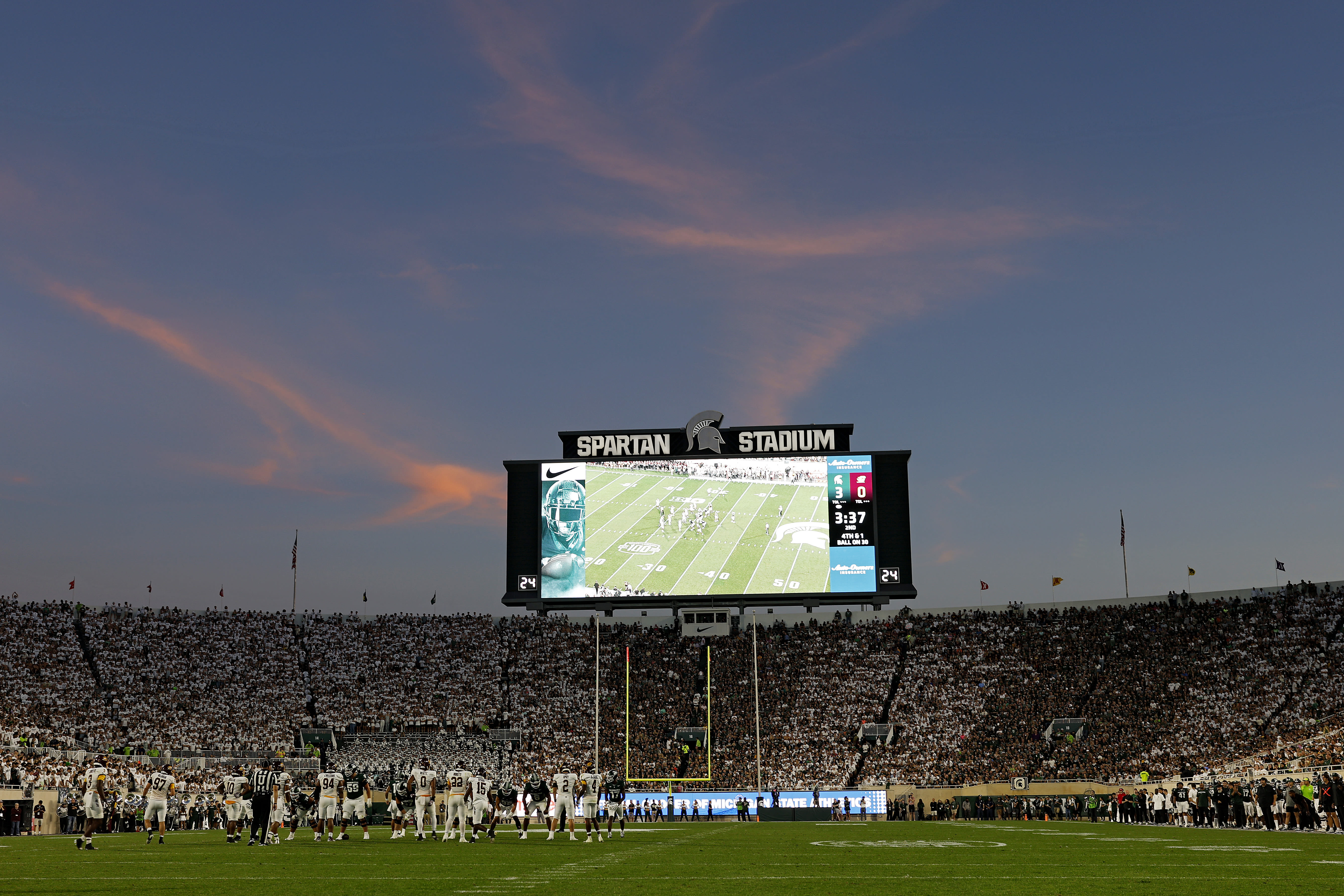 Quiz company sues Michigan State after an Adolf Hitler question was shown at Spartan Stadium in 2023