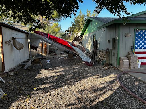 Pilot in hospital after crashing plane into Cottonwood home