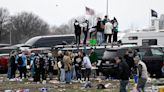 Philadelphia Eagles fans injured after glass bus stop collapses