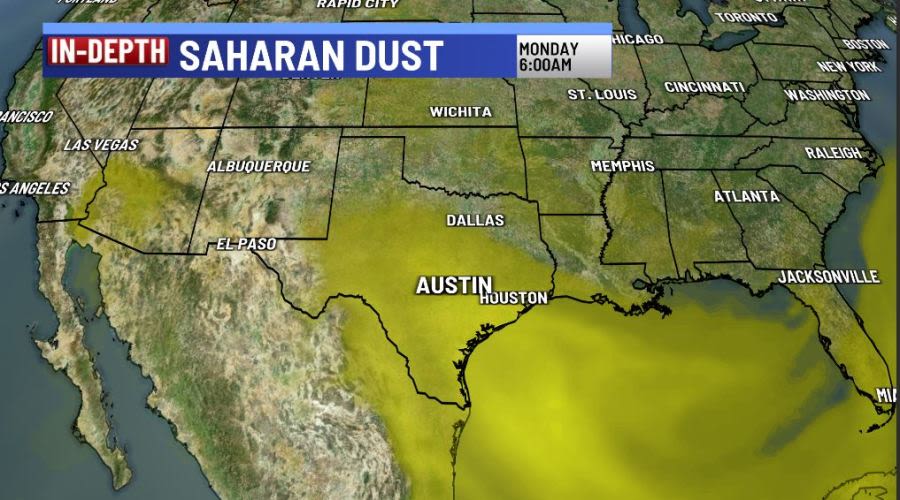 Huge Saharan dust plume reaches parts of US