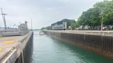 Concrete demolition in progress at Soo Locks, noise expected 6 days a week