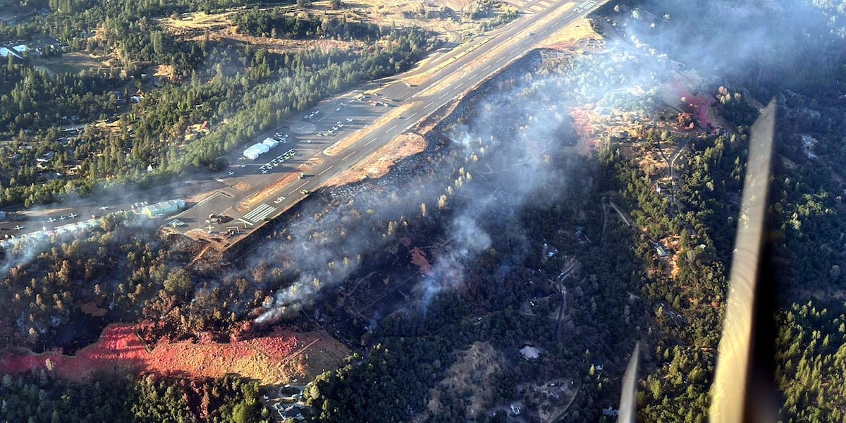 Placerville Airport fire remains 77 acres as forward progress stopped