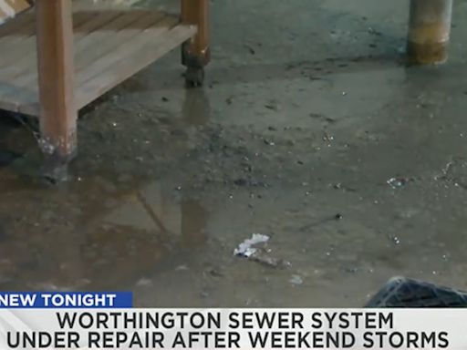 Town of Worthington places portable restrooms in area after storms cause sewage issues