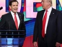 Florida Senator Marco Rubio (pictured, left, with Donald Trump) said he would not accept an "unfair" election