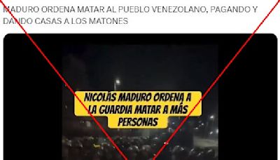 El video de Nicolás Maduro ordenando matar y torturar a manifestantes es un montaje