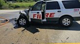 Baton Rouge Fire Department vehicle involved in crash