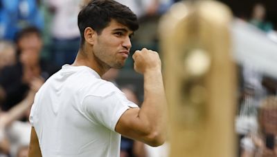 Wimbledon | Carlos Alcaraz - Aleksandar Vukic, en imágenes