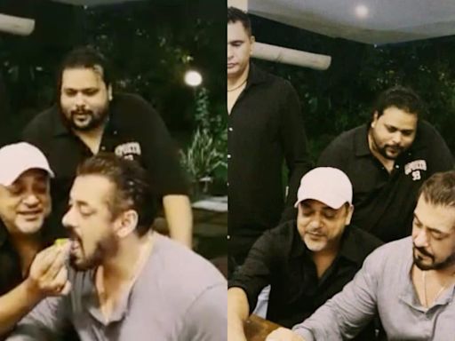 Salman Khan Cuts Cake, Celebrates Late Wajid Khan's Birthday With Sajid; Fans Get Emotional | Watch - News18