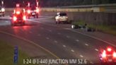 Sideswiped motorcyclist dies on I-24 in S. Nashville crash with two cars