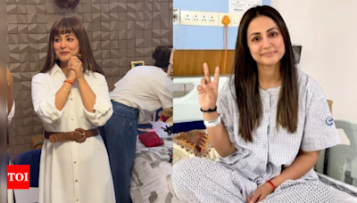 Hina Khan shares a post explaining the constant pain she has been suffering while taking treatment for breast cancer | - Times of India