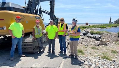 Local contractors begin repairing Seawall Road to open by next week