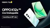 Oppo K12x 5G with 5100mAh battery and IP54 rating announced for July 29