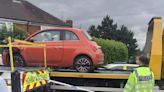 Teenager arrested after police chase sees major Fiat 500 crash