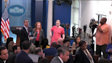 Karine Jean-Pierre halts White House press briefing when woman faints