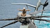 CH-53E's Rotor Mast Absolutely Dwarfs Marine Sitting On It