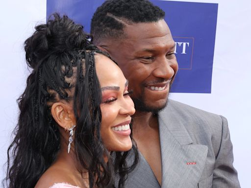 Jonathan Majors and Meagan Good make their first public appearance since his sentencing