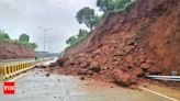 Landslide blocks Kishtwar-Paddar road amid rainfall in Jammu | India News - Times of India