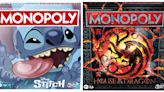 Monopoly Launches House of the Dragon and Disney Stitch Editions