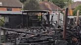 Power restored to residents as video shows charred remains of shed destroyed in fire