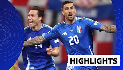 Euro 2024 video highlights: Croatia 1-1 Italy