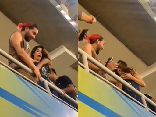 Janhvi Kapoor nearly hurt in the chest after fan throws phone at her for selfie during IPL 2024 match - watch video