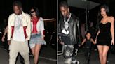 Kylie Jenner, Travis Scott, and their daughter Stormi wore matching outfits during their family vacation in London