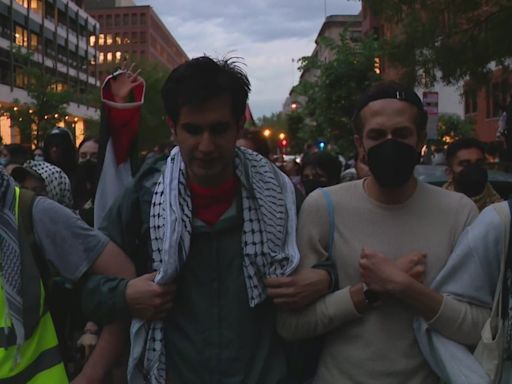GWU protest continues after 33 arrested in clash with police