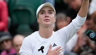 Elina Svitolina: Ukrainian in tears after Wimbledon win following missile attack on children's hospital
