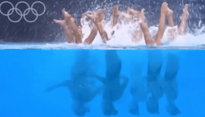 Team USA perform incredible underwater dance routine to iconic 80s pop anthem