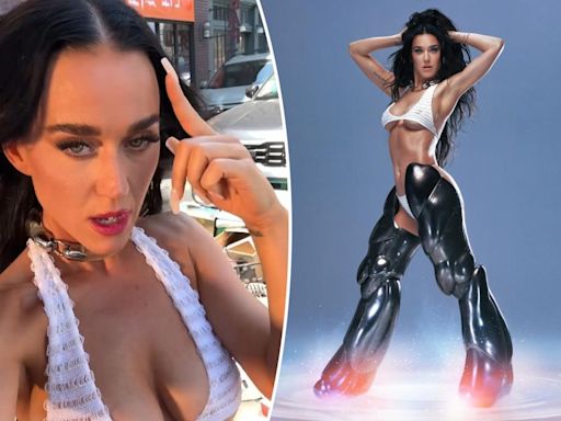 Katy Perry teases ‘Woman’s World’ single in barely-there bikini and armored legs