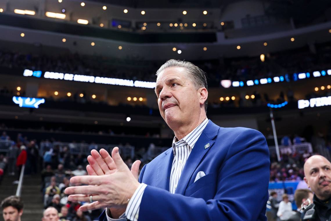 John Calipari is at the 2024 NBA draft for Kentucky’s potential first-round selections