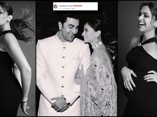 Pregnant Deepika Padukone craves for pizza, caresses her baby bump; Alia Bhatt called her 'Gorge' [ See Pics]