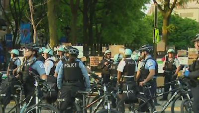 Police taking down pro-Palestinian encampment at DePaul University