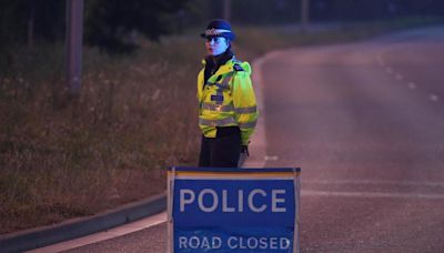 Man dies in two car crash which closed busy road overnight