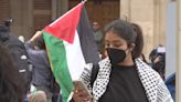 美大學生示威挺巴勒斯坦 多數戴口罩 (圖)