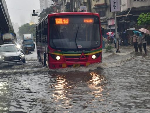 Mumbai rain: City waterlogged, local trains partially hit; more downpour expected