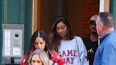 Kansas City Chiefs WAGS spotted leaving Taylor Swift’s apartment after game